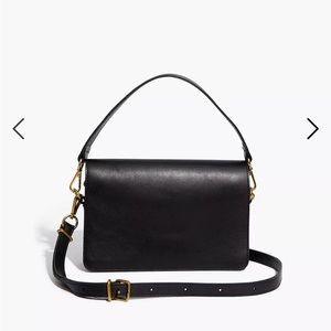 Madewell Flap Convertible Crossbody in black. New condition.